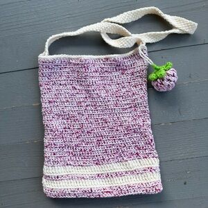 Berries & Cream Handmade Crochet Bag